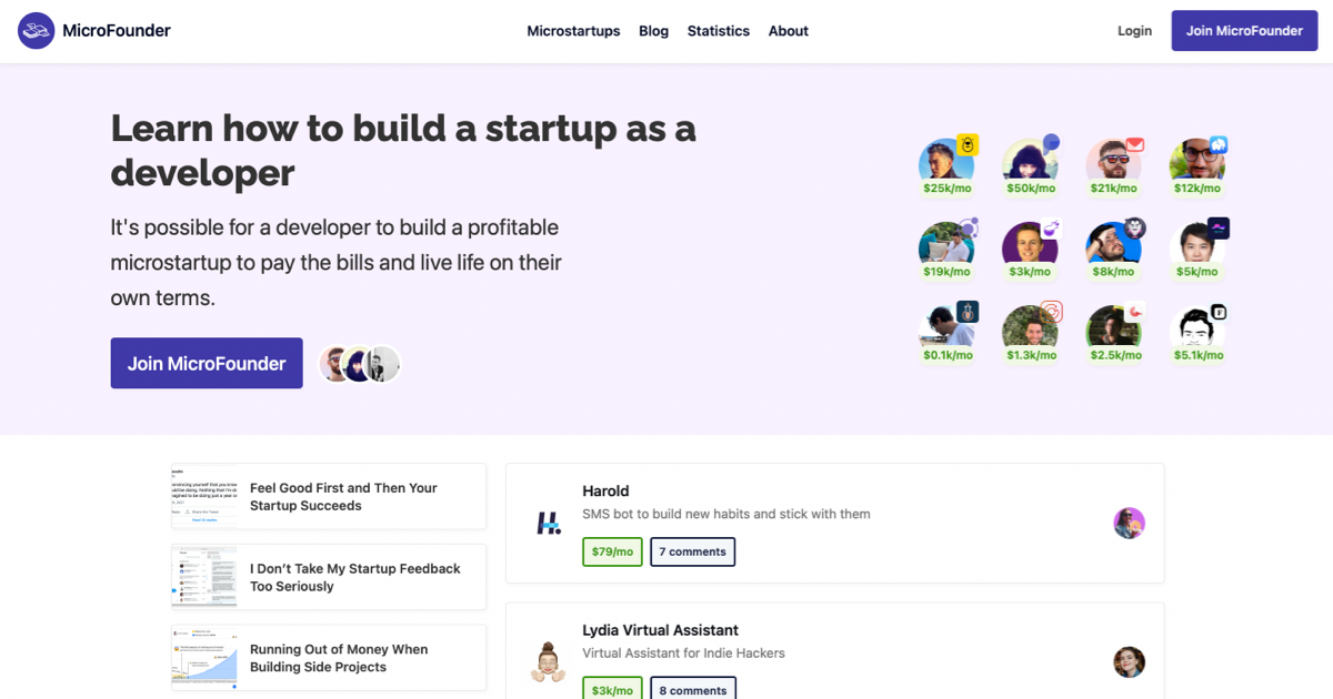 MicroFounder – Build a Startup as a Solo Developer